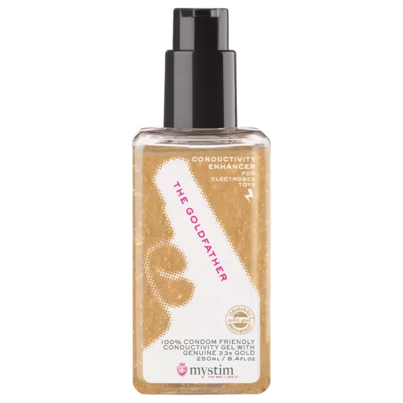 mystim - lubrikant za elektro seks - zlato 23k - 250 ml