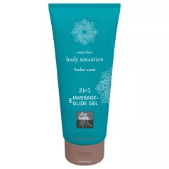 Shiatsu - masažno lubrikantno gel - jantarni vonj - 200 ml