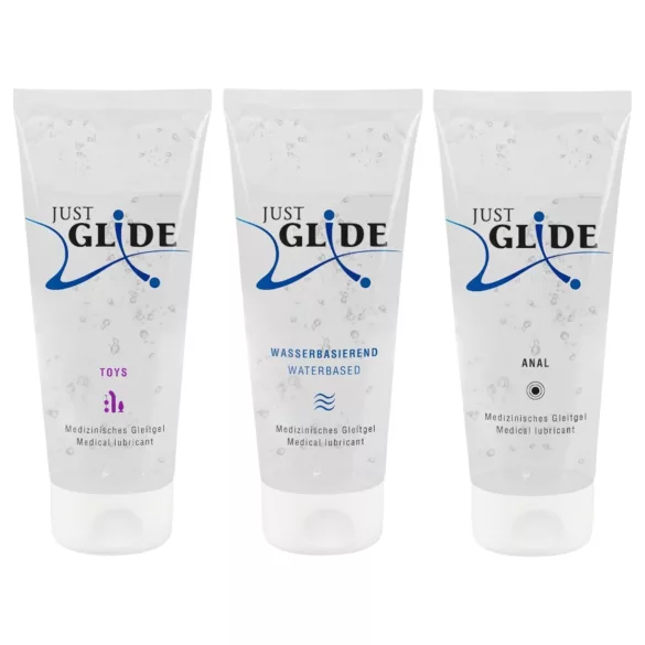 Just Glide - lubrikant set - 3x200 ml