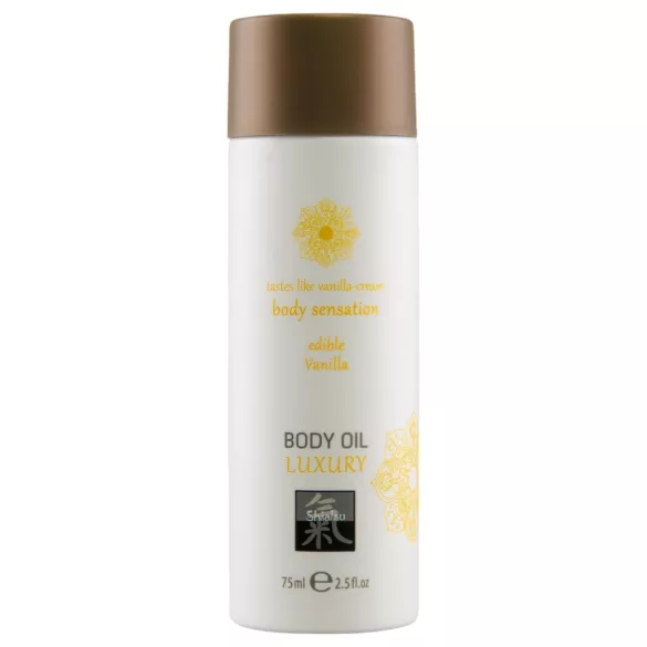 Shiatsu Luxury - jedilno masažno olje - vanilija - 75 ml