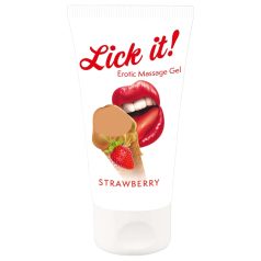 Lick it! - 2v1 užitno mazivo - jagoda (50ml)