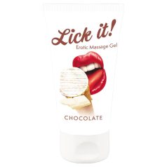 Lick it! - 2v1 užiten lubrikant - bela čokolada (50ml)