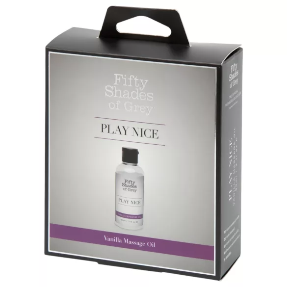 Petdeset odtenkov sive Play Nice - čutno masažno olje z vonjem vanilije (90 ml)