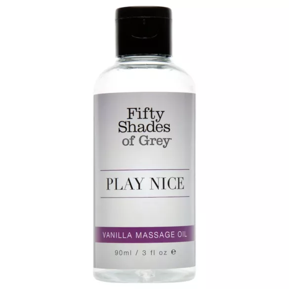 Petdeset odtenkov sive Play Nice - čutno masažno olje z vonjem vanilije (90 ml)