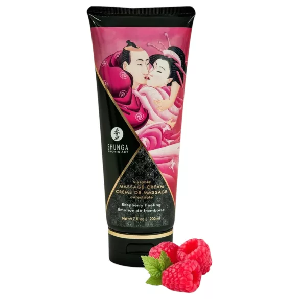 Shunga - masažna krema - malina - 200 ml