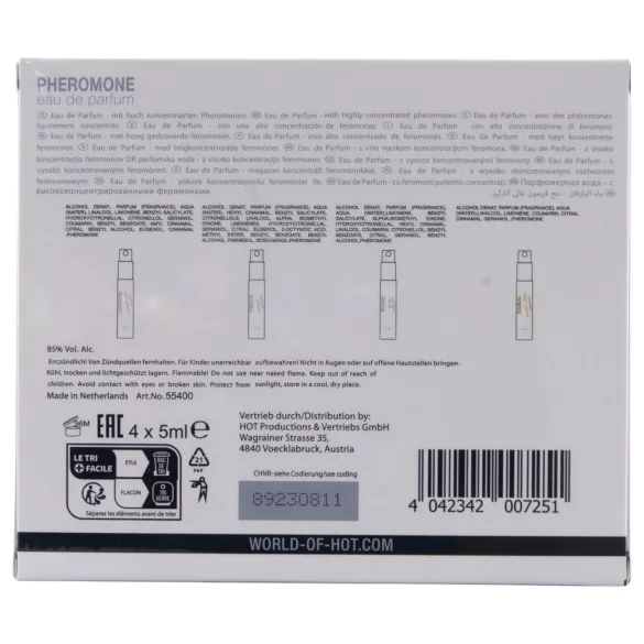 HOT LMTD - feromonski parfumi za ženske - komplet 4x5ml