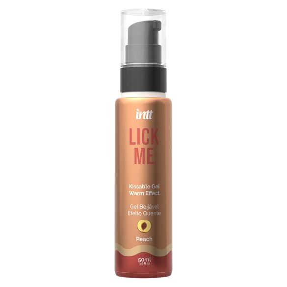 Intt Lick Me - grelni gel za lubrikacijo z okusom breskev (50ml)