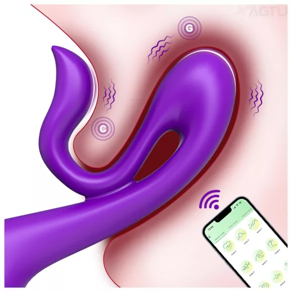 AlvUp - vibrator za G-točko (vijoličen)