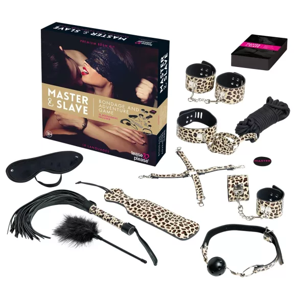 tease & please - Master & Slave - premium BDSM pustolovski komplet za pare (13-delni)
