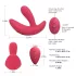 Cotoxo Saddle - vibracijski masažer prostate z daljinskim upravljalnikom - rdeč