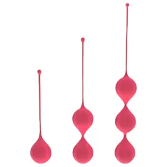 Cotoxo Belle - komplet 3 vaginalnih kroglic - rdeče