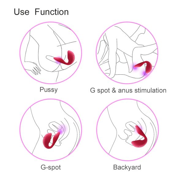 Cotoxo Cupid 2 - par vibrator z daljinskim upravljalnikom - rdeč