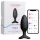 Lovense Hush 2 S - aplikacijsko vodeni analni vibrator (38 mm, črn)