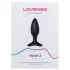 Lovense Hush 2 S - aplikacijsko vodeni analni vibrator (38 mm, črn)