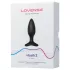 Lovense Hush 2 S - aplikacijsko vodeni analni vibrator (38 mm, črn)