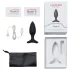 Lovense Hush 2 S - aplikacijsko vodeni analni vibrator (38 mm, črn)