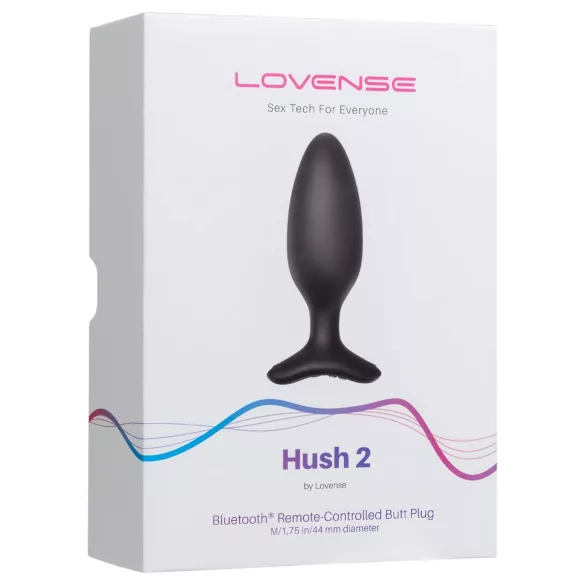 Lovense Hush 2 M - analni vibrator z upravljanjem prek aplikacije (45 mm, črn)