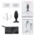 Lovense Hush 2 M - analni vibrator z upravljanjem prek aplikacije (45 mm, črn)