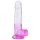 Sunfo - prisesalni dildo z modom - 22cm (prosojno-vijoličen)