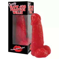 Orjaški bonbon v obliki penisa - jagoda (285 g)