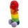 Plišasti penis - 30 cm - mavrica