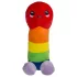 Plišasti penis - 30 cm - mavrica