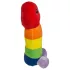 Plišasti penis - 30 cm - mavrica