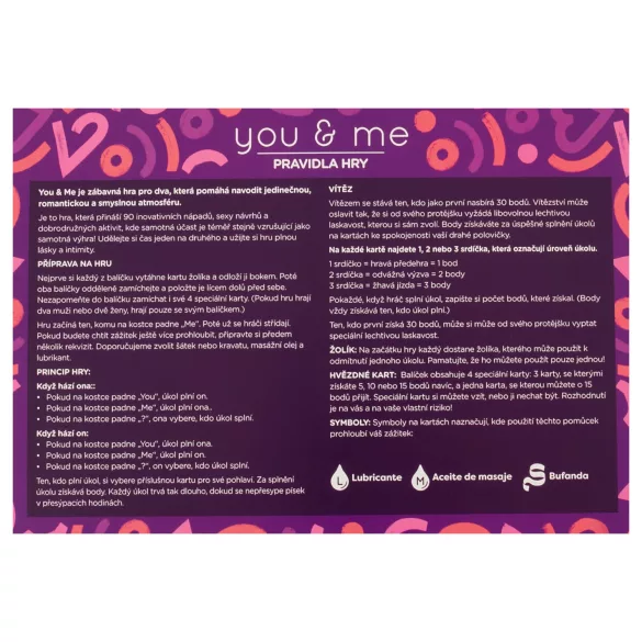 you & me - erotična igra za pare (češka)