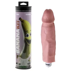   Bananakit - komplet za izdelavo kopije penisa z vibratorjem (roza)