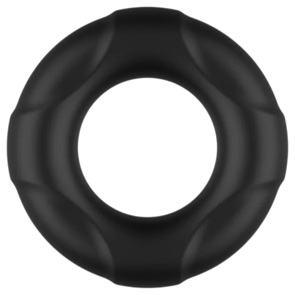 Pulselock Cirkl - silikonski obroček za penis (črn) - 18 mm