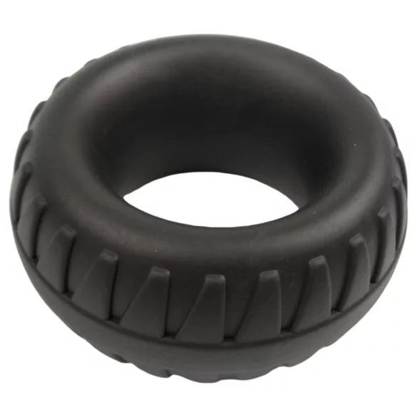 Pulselock Oak - ekstra debel silikonski obroček za penis (črn) - 40 mm