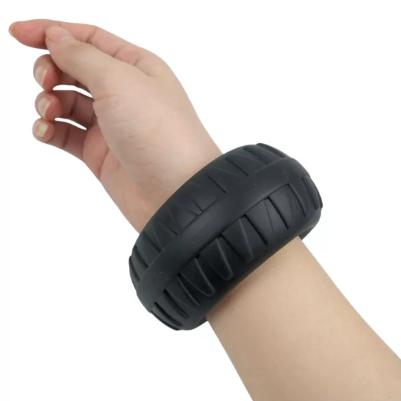 Pulselock Oak - ekstra debel silikonski obroček za penis (črn) - 40 mm