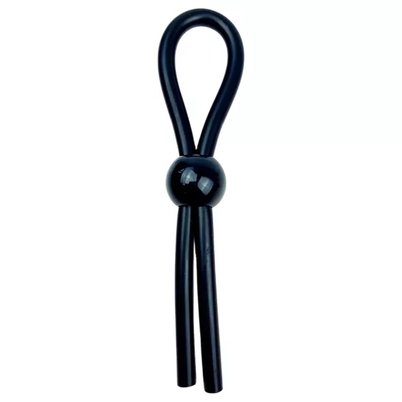 Pulselock Forge - nastavljiv lasso silikonski obroček za penis (črn)