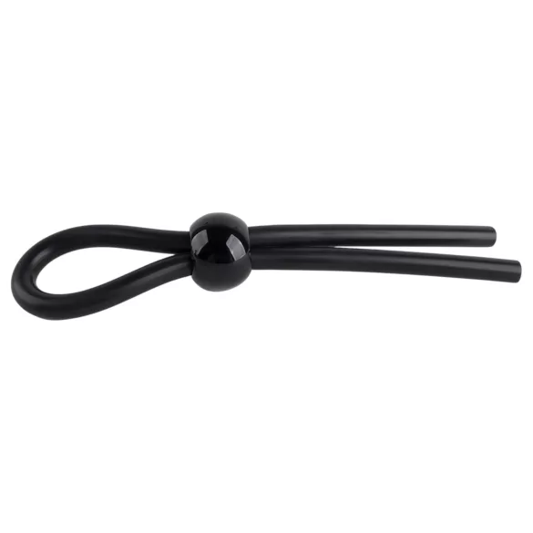 Pulselock Forge - nastavljiv lasso silikonski obroček za penis (črn)