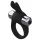 Pulselock Vantr - vibracijski zajčji obroček za penis (črn) - 30 mm