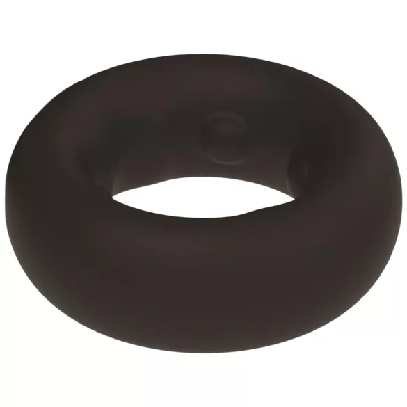 Pulselock Cocktura - pikčast silikonski obroček za penis (črn) - 27 mm