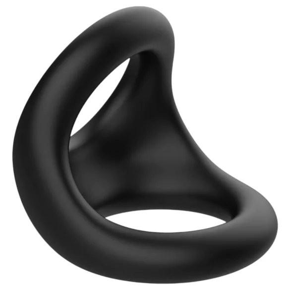 Pulselock Taur - profiliran obroček za penis in moda (črna)