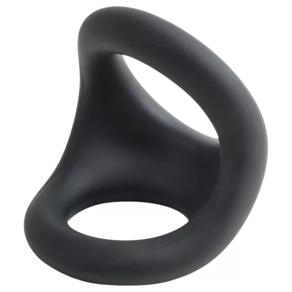 Pulselock Taur - profiliran obroček za penis in moda (črna)