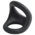 Pulselock Taur - profiliran obroček za penis in moda (črna)