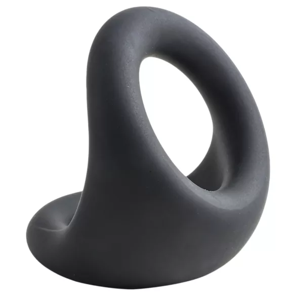 Pulselock Taur - profiliran obroček za penis in moda (črna)