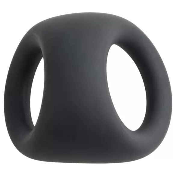 Pulselock Taur - profiliran obroček za penis in moda (črna)