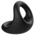 Pulselock Taur - profiliran obroček za penis in moda (črna)