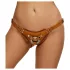 ZADO - usnjene spodnjice za pas za strap-on - rjave - XXL
