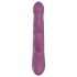 Zabavni Jaz Zajček - akumulatorski vibrator z dražilcem klitorisa (vijoličen)