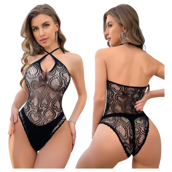 JSY 019 - čipkast body (črna)