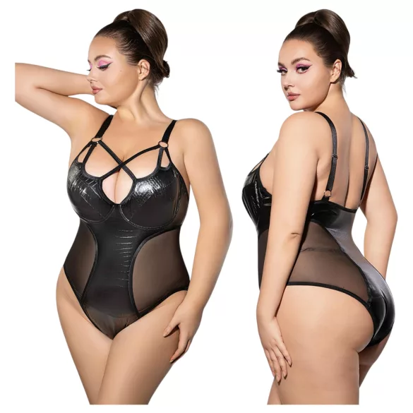 JSY 063 - črn body (XL-2XL)