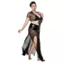 JSY 065 - črn babydoll komplet (XL-2XL)