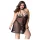JSY 066 - črn babydoll komplet (XL-2XL)