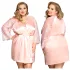 JSY 067 - rožnati babydoll komplet (XL-2XL)