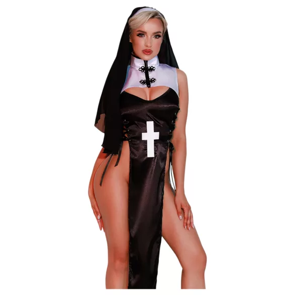 JSY 085 - nunina obleka (črna)